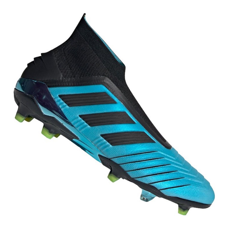 Ghete de fotbal Adidas Predator 19+ Fg M F35613 albastru albastru Ghete de fotbal Adidas Predator 19+ Fg M F35613 albastru albastru