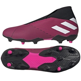 Ghete de fotbal Adidas Nemeziz 19.3 Ll Fg M EF0372 roz multicolor Ghete de fotbal Adidas Nemeziz 19.3 Ll Fg M EF0372 roz multicolor