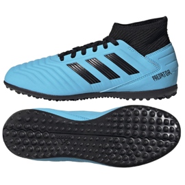 Ghete de fotbal Adidas Predator 19.3 Tf Jr G25803 albastru albastru