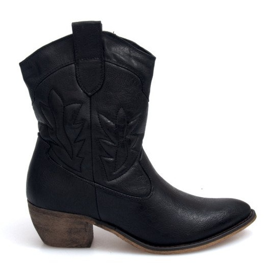 Cizme de cowboy 10601 Negru