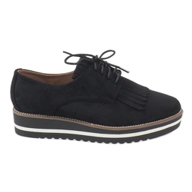 Pantofi cu șiret negru A510-2