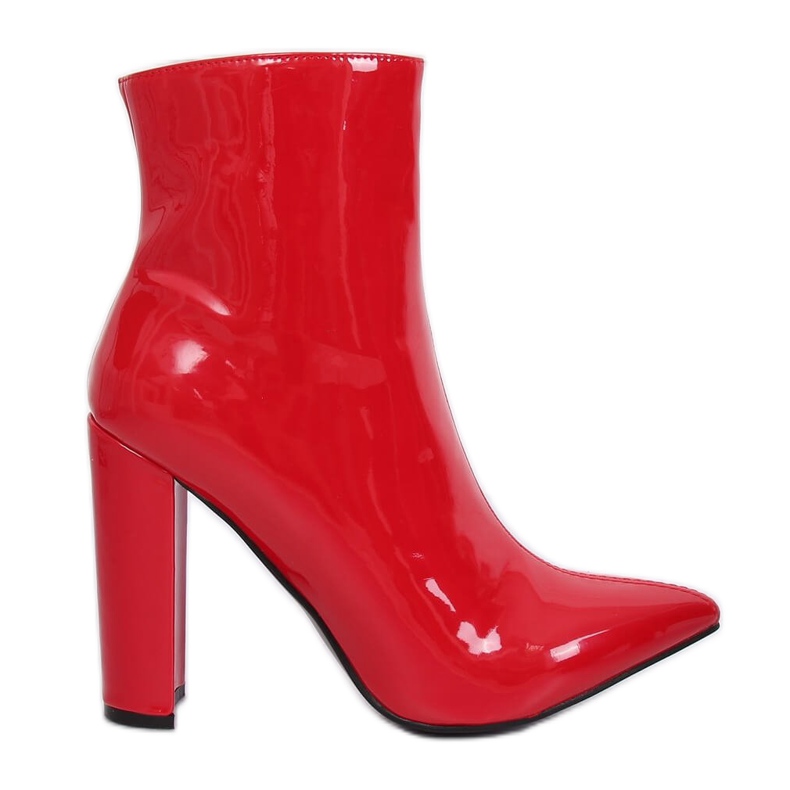Cizme lăcuite roșii cu toc NS065P Roșu Cizme lăcuite roșii cu toc NS065P Roșu