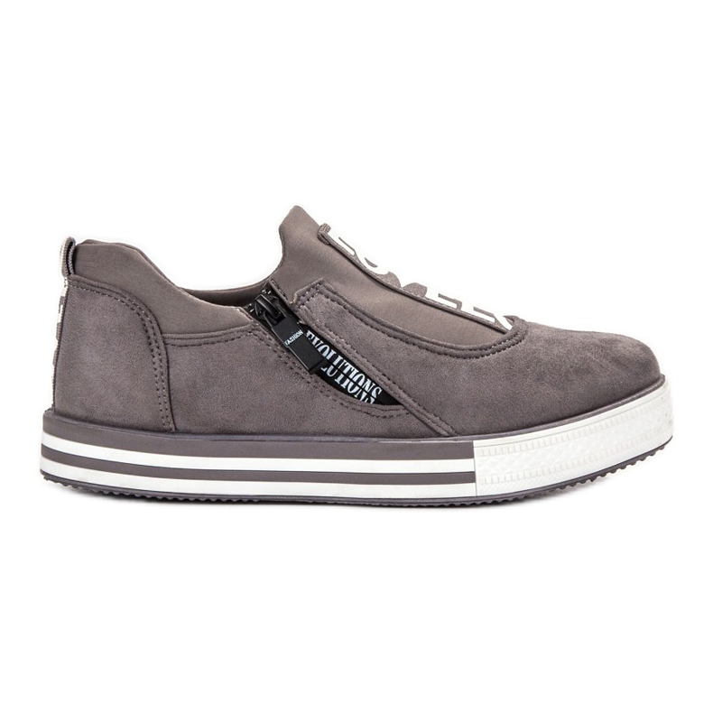 SHELOVET Pantofi sport Love Suede gri