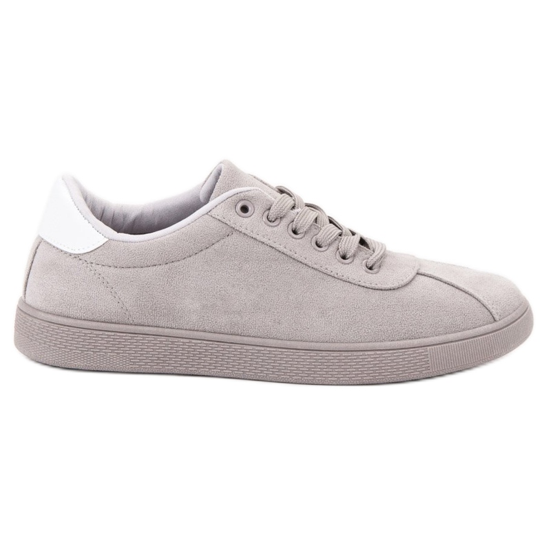 Ideal Shoes Pantofi cu șireturi gri