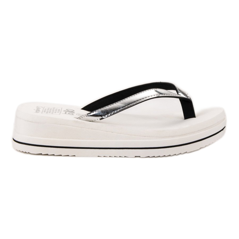 SHELOVET Flip-flops cu pană alb