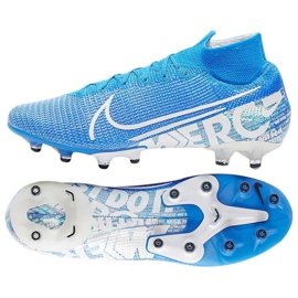 Pantofi Nike Mercurial Superfly 7 Elite Ag Pro M AT7892 414 albastru alb multicolor