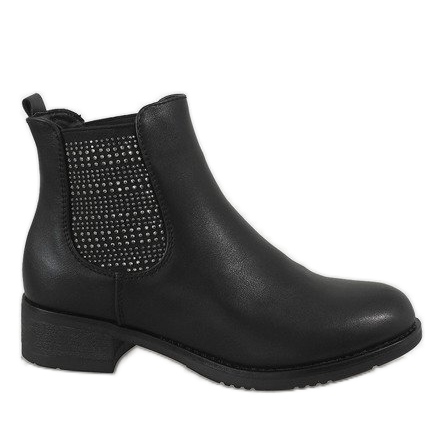 Kayla Shoes Cizme cu toc înalt izolate negre 88053 negru