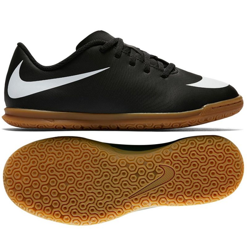 Pantofi negri Nike Bravatax Ii Ic Jr 844438 001 negru negru