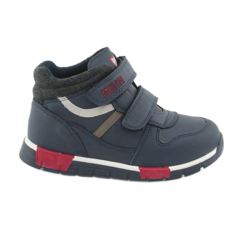 Pantofi sport velcro Big Star 374065 bleumarin alb roșu albastru marin