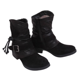 Cizme militare negre 201802-11B Negre negru Cizme militare negre 201802-11B Negre negru