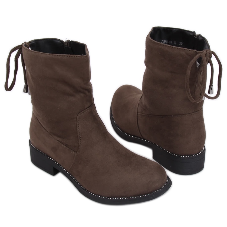 Cizme de damă verzi în kaki 7378-PA Verde Cizme de damă verzi în kaki 7378-PA Verde