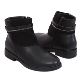 Cizme negre Chelsea pentru femei HFN-2276-2 Negre negru Cizme negre Chelsea pentru femei HFN-2276-2 Negre negru
