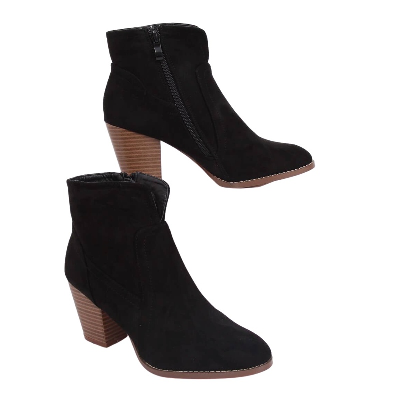 Cizme negre cu toc înalt YL96006 Negru Cizme negre cu toc înalt YL96006 Negru