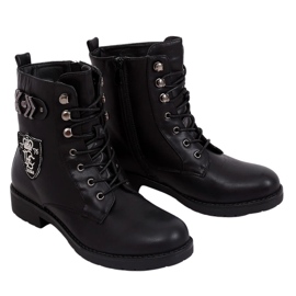 Cizme militare muncitori negru X535 Negru Cizme militare muncitori negru X535 Negru