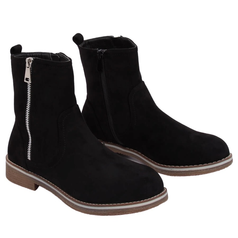 Cizme plate pentru femei negre 0-255 Negre negru