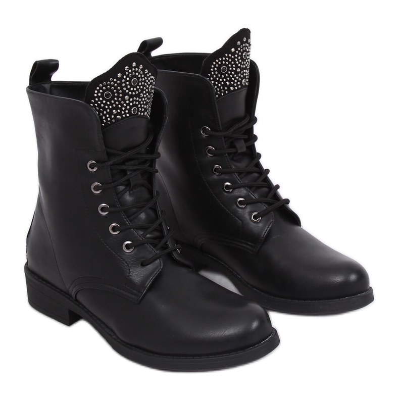 Ghete militare negre 7369-PA Negre negru