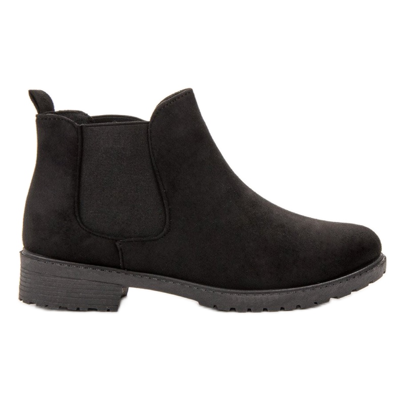 SHELOVET Ghete Jodhpur din piele neagră negru