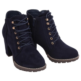 Cizme cu toc înalt de culoare albastru 995-30 Navy albastru marin Cizme cu toc înalt de culoare albastru 995-30 Navy albastru marin