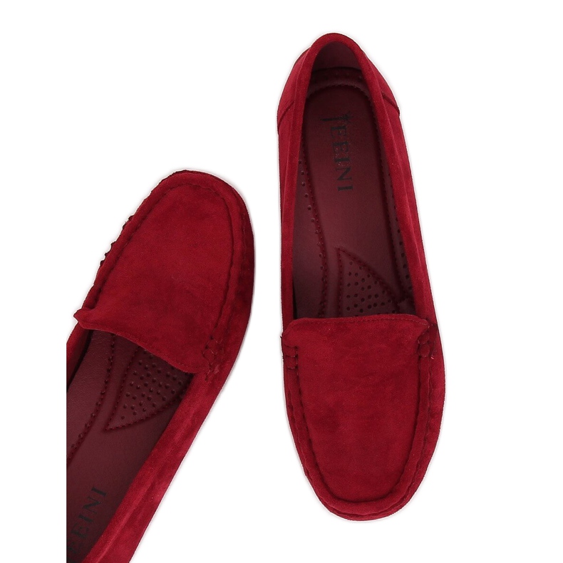 Mocasini de damă maro R812-1 Wine roșu Mocasini de damă maro R812-1 Wine roșu