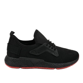 Pantofi sport negri cu cordon WB800 negru Pantofi sport negri cu cordon WB800 negru