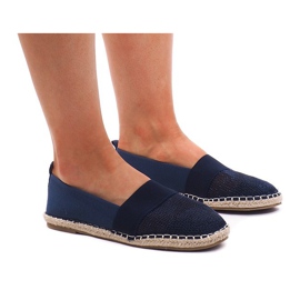 Adidași cu espadrile ajurate 188-38 albastru marină