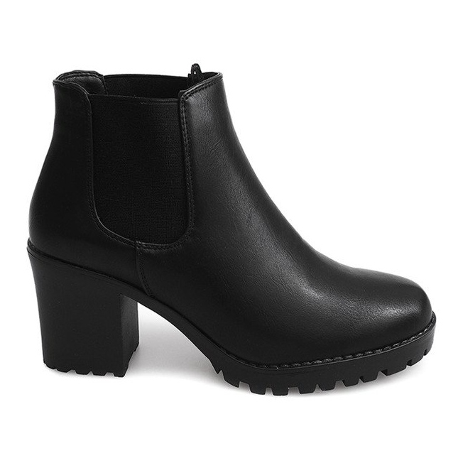 Cizme calde pe un stâlp cu DR10 elastic negru