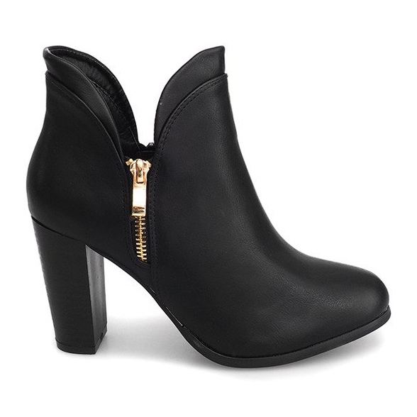 Cizme Jodhpur cu fermoar F830 Negru