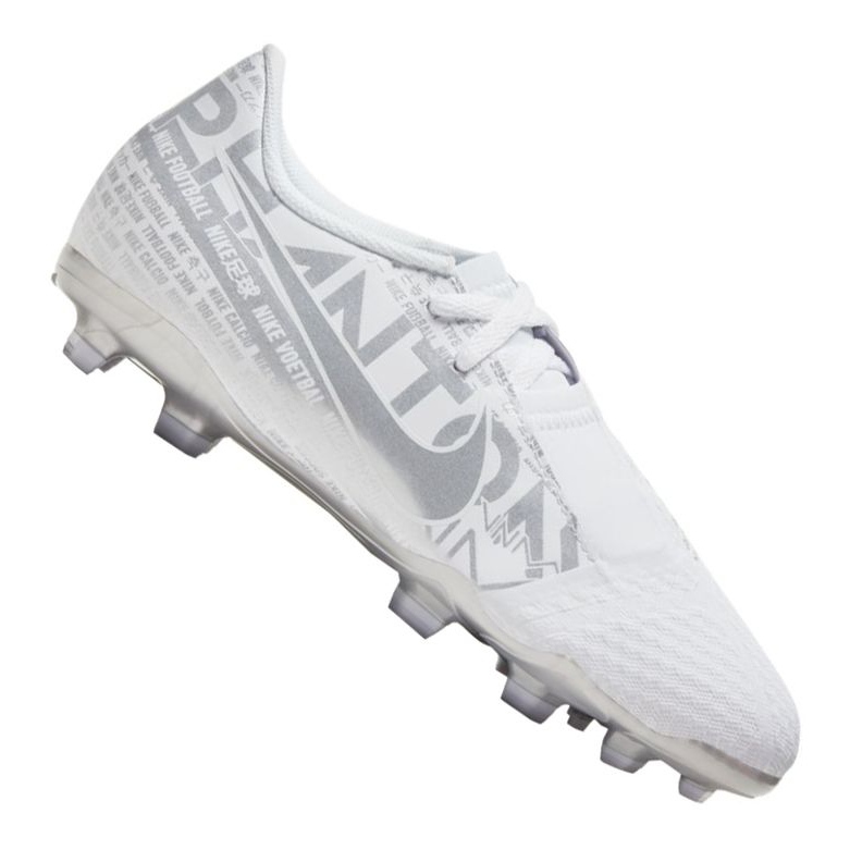 Pantofi de fotbal Nike Phantom Vnm Academy Fg Jr AO0362-100 alb alb