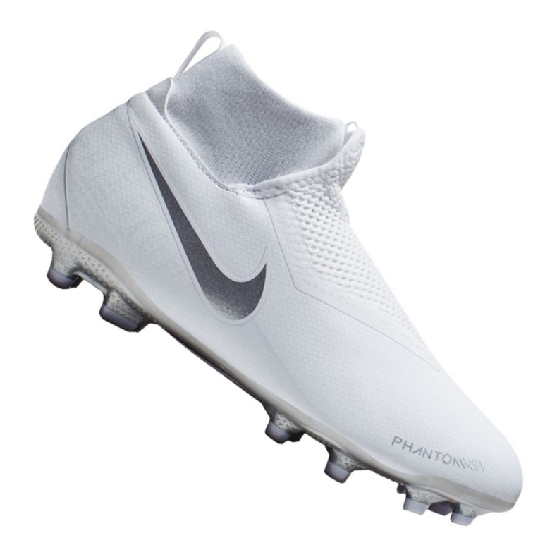 Pantof de fotbal Nike Phantom Vsn Academy Df Mg Jr AO3287-100 alb alb