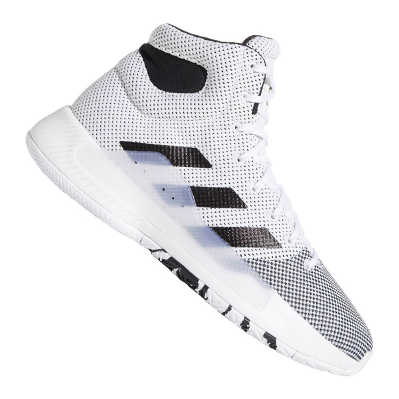Pantofi Adidas Pro Bounce Madness 2019 M BB9235 alb alb