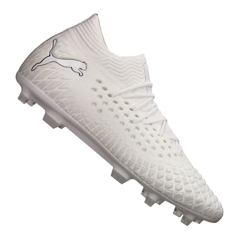 Pantofi de fotbal Puma Future 4.1 Custom Fg / Ag M 106106 01 alb alb Pantofi de fotbal Puma Future 4.1 Custom Fg / Ag M 106106 01 alb alb