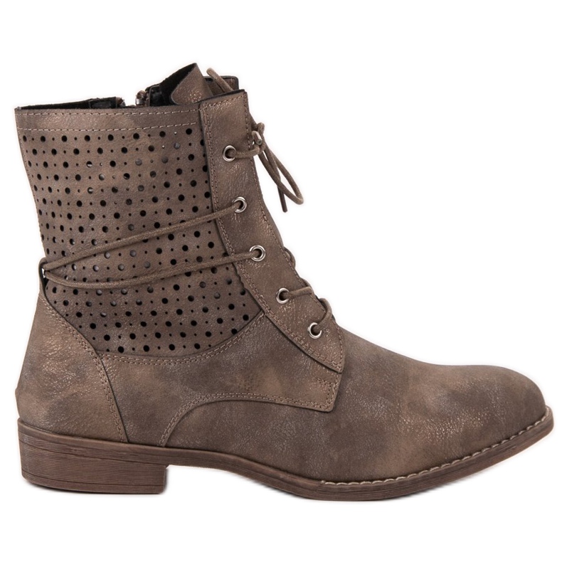 Groto Gogo Cizme la modă legate verde Groto Gogo Cizme la modă legate verde