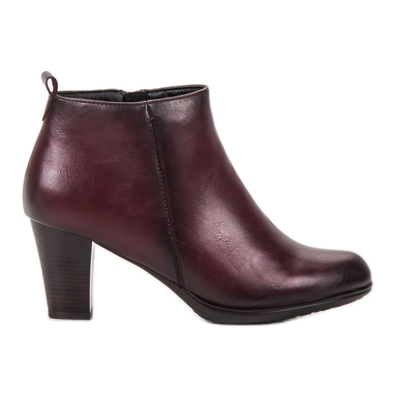 Vinceza Cizme cu toc mic roșu Vinceza Cizme cu toc mic roșu