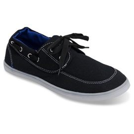 Mocasini din stofă Adidași VB14 Negru Mocasini din stofă Adidași VB14 Negru