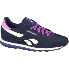 Reebok Classic Leather Jr AR2041 albastru marin Reebok Classic Leather Jr AR2041 albastru marin