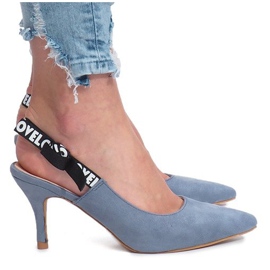 Sandale Blue Love Paris albastru