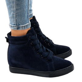 Adidași de culoare albastru maro TL50-2 albastru marin
