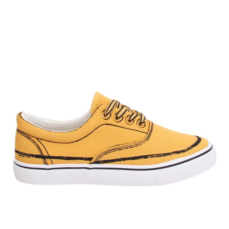 Adidași de damă de culoare galbenă BS103 Galben