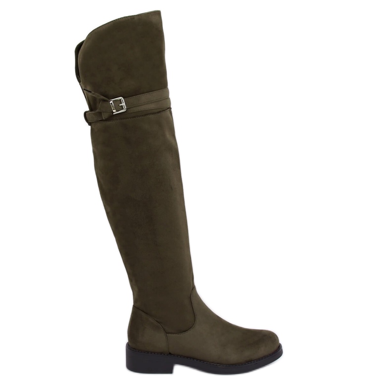 Cizme peste genunchi verde SU-2850 Verde