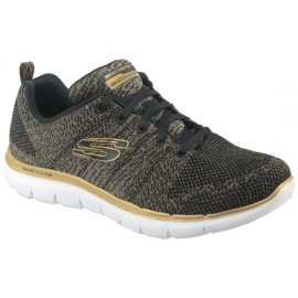 Pantofi Skechers Flex Appeal 2.0 W 12771-BKGD negru multicolor