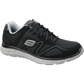 Pantofi Skechers Satisfaction M 58350-BKGY negru
