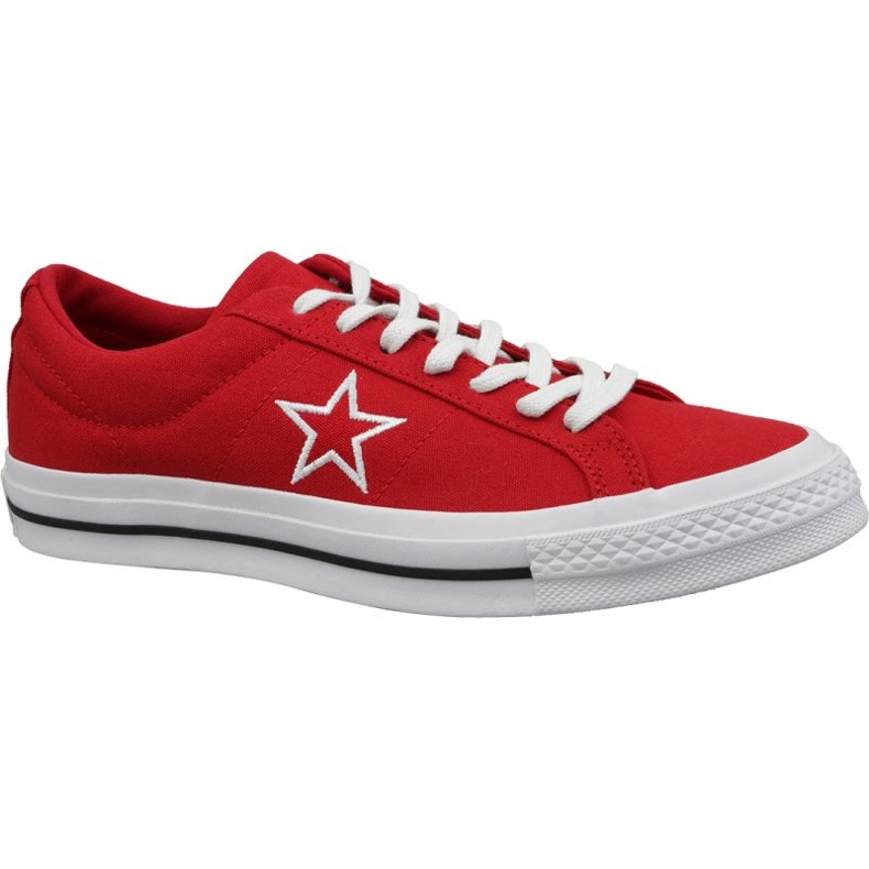 Pantofi Converse One Star Ox M 163378C roșii roșu Pantofi Converse One Star Ox M 163378C roșii roșu