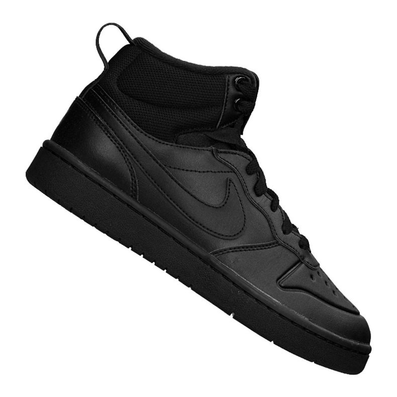 Ghete Nike Court Borough Mid 2 (GS) Jr BQ5440-001 negru