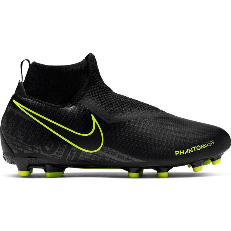 Pantofi de fotbal Nike Phantom Vsn Academy Df FG / MG Jr AO3287-007 negru negru