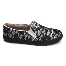 Slip Slip Slip Lace Q10 White alb negru