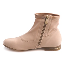 Cizme elegante din stofă R105 Bej Cizme elegante din stofă R105 Bej
