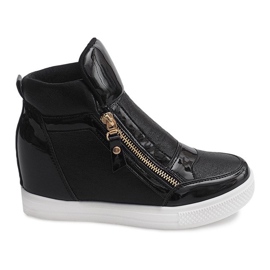 Adidași cu toc VT-69 Negru Adidași cu toc VT-69 Negru