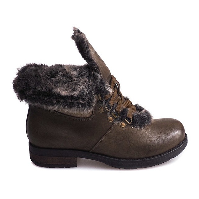 Cizme calde Cizme Jodhpur Blana X467 Verde multicolor