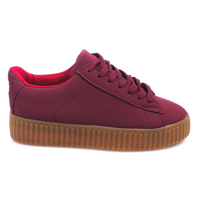 Cizme Creepers Pe Platforma Roșie AM-1101 roșu Cizme Creepers Pe Platforma Roșie AM-1101 roșu