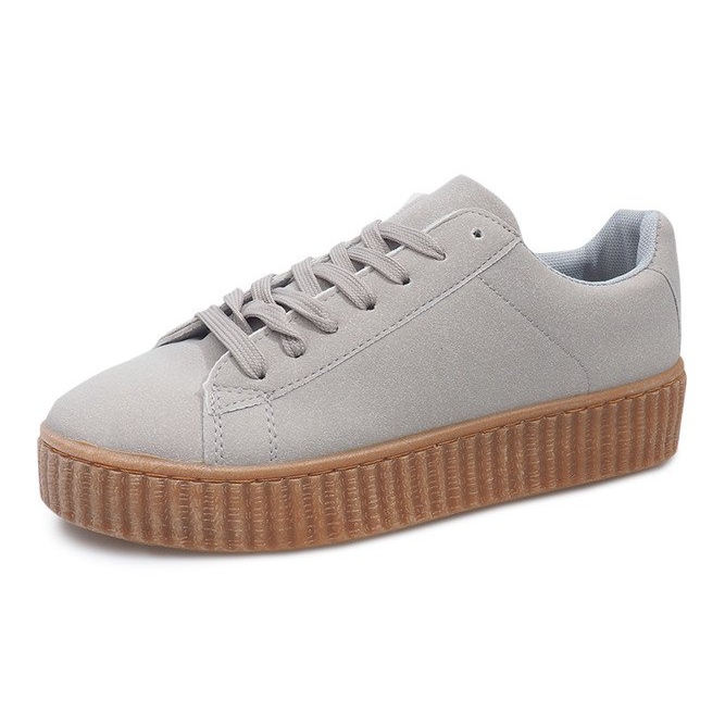 Cizme Creepers Pe Platforma AM-1101 Gri